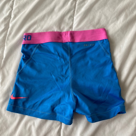 NIKE PROS VINTAGE SPANDEX SHORTS - Picture 2 of 3